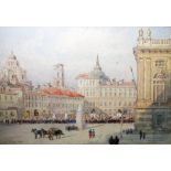 Major John Whitacre Allen (British 1859-1966)  Watercolour "Turin in May 1859", signed lower