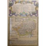Two maps of Herefordshire, a strip map 'The Road from London to Holyhead' and a map published 1799