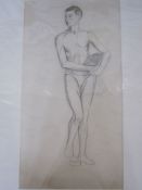 Frances Mary Towers (early 20th century school) Pencil, charcoal and wash  Various studies to