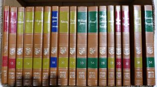 Quantity of Great Books of the Western World published by The Encyclopaedia Britannica, brown cloth,