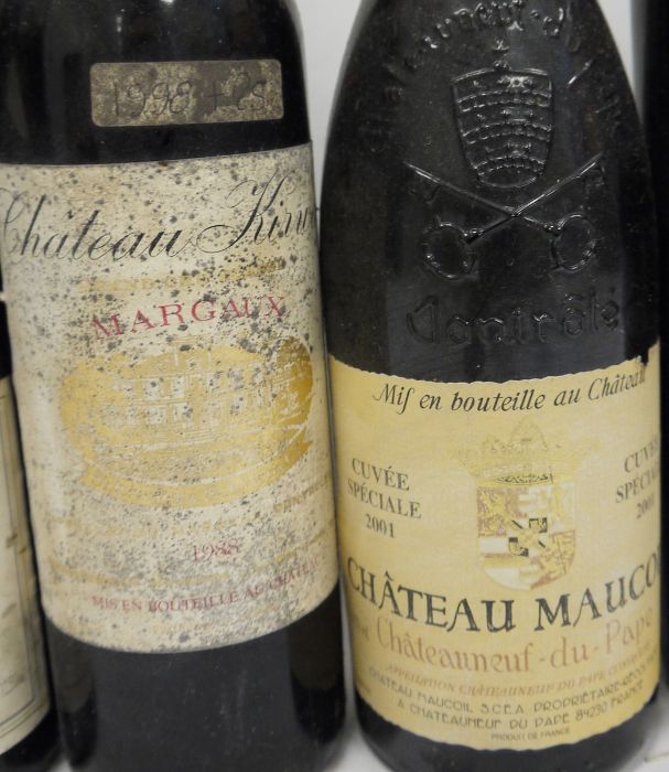 Eight bottles comprising one bottle Chateau Maucoil, Chateau-Du-Pape Cuvee Speciale 2001, one bottle - Image 3 of 11