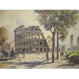 Ilio Giannaccini (1897 - 1968) Oil on canvas Italian scene signed lower right 38cm x 49 cm
