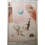 Leslie Maddocks after O E Studdy (20th century) Watercolour 'Bonzo is awarded his blue' signed lower