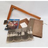 Quantity of ephemera to include royal postcards, photographs, in black tin box