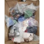 Large quantity of assorted loose beads, bead making equipment and beaded necklaces (2 boxes)