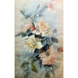 G Gay (20th century) Watercolour Still life of roses, signed lower right, 53cm x 33cm  19th