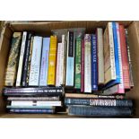 Quantity of books on assorted subjects to include topography, history, etc (2 boxes)