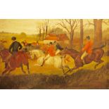 Joseph Willis (19th century school)  Oil on board Hunting scene, marked verso 'Joseph H Wallis