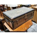 Vintage travel trunk