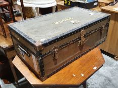 Vintage travel trunk