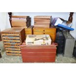 Large collection of lead printing press letters together with various toolsCondition Report Back