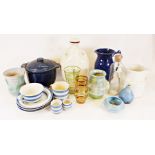 Beswick pottery vase, various Denby tablewares together with various china and glasswares (3 boxes)