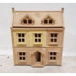 Wooden doll's houseCondition ReportApprox. Dimensions: W 64cm x H 74cm x D 34cm