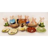 Collection of Wade NatWest pig money banks together with various chinaware (1 box)Condition