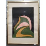 Solimon Limited edition abstract print, Indistinctly signed and dated '82 lower right and numbered