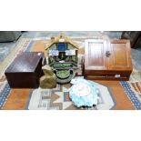 Various items to include Bradford Editions 'Memories of Steam' Flying Scotsman clock, dolphin clock,