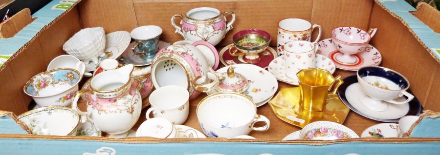 Collection of cups and saucers to include Nymphenburg, Royal Doulton, Shelley etc. together with - Image 2 of 21