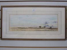 Jeremy Hammick (b.1956) Watercolour  "Kenya", labelled verso, 17.5cm x 51cm