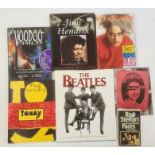 Punk, rock, jazz, pop, numerous volumes, to include Jimi Hendrix, Morrissey, The Doors, The Beatles,