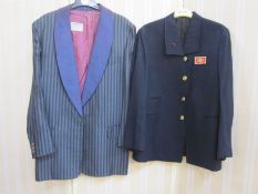 Theatrical costume to include MBA Limited London, a teddy boy style jacket for Grease marked '