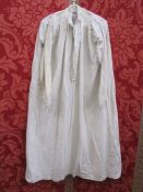 Two full length Victorian cotton petticoats, one with pintucked pleats and broderie anglaise, the