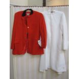 Theatrical costume to include red hunting jackets, white chefs jackets, etc (35)