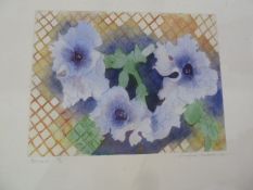 Winifred Pickard (1908-1996) Etching "Petunias", edition 25/75, signed in pencil to the margin and