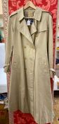 A Burberry trench coat,   ( the dressinggowns are now lot 348A a silk chinese style embroidered