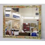 Beano collage framed mirror, 104cm x 89cm