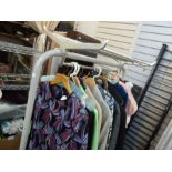 Clothes rail, 166cm high x 74cm wide with hat rack and only one umbrella fixing with a drip tray