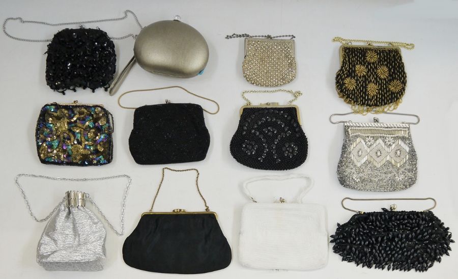 Assorted vintage and later evening bags (1 box)