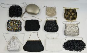 Assorted vintage and later evening bags (1 box)