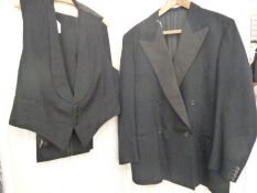 Gentleman's vintage dinner suit, three piece with waistcoat. labelled Somurie ( size large)