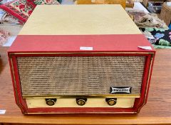 A mid 20th century Dansette record player and a quantity of records to include Tom Jones, Moody