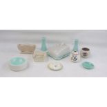 A quantity of assorted Poole pottery, to include butter dish, ashtray, dish, salt and pepperpot