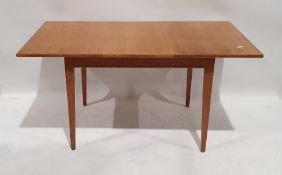 Gordon Russell oak extending table and six chairs marked 'Russell Broadway' (7)  Condition