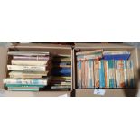 Two boxes of books to include various  Penguin titles, etc (2 boxes)