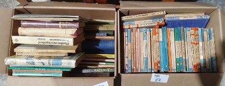 Two boxes of books to include various  Penguin titles, etc (2 boxes)