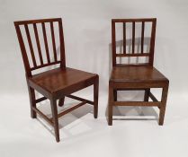 Four late 19th/early 20th century moulded stickback chairs (4)