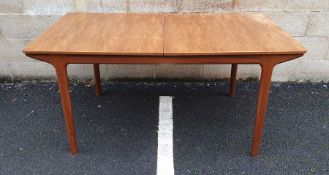 Mid century modern extending table and six chairs by McIntosh (7)  Condition ReportSurface