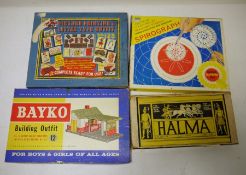 Bayko building outfit no.12, boxed, Spirograph, Monopoly, Halma and other boxed and various toys (