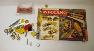Meccano Highway Vehicles Set, boxed (box broken)