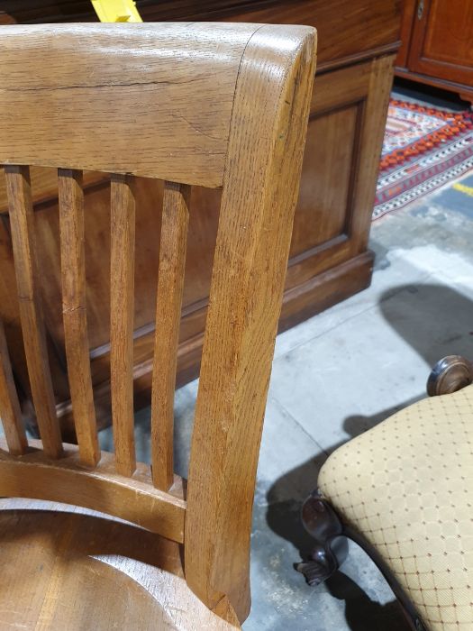 Early 20th century oak office swivel chair  Condition ReportSurface scratches, scuffs and knocks - Image 6 of 21