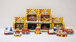 Full set of Lledo Noddy Toyland diecast models to include 'Noddy's car', Toyland fire engine', Mr