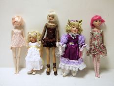 Quantity of  Ellowyne Wilde, Kish & Company and Treasury Collection collector's dolls to include