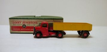 Dinky Supertoys diecast model No. 521 Bedford articulated lorry, in box