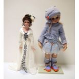 Exclusively Yours Heroine of the Titanic collectors doll and a Jan McLean 'Katye' collectors doll (