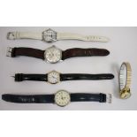 Gentleman's Watches of Switzerland Ltd stainless steel Seafarer's strap watch with date aperture,