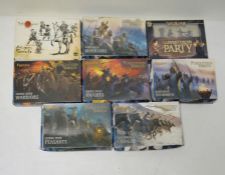 Quantity of miniature gaming sets to include:  - Osprey Games Wildlands "The Adventuring Party"  -
