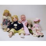 Leonardo's collection porcelain doll 'Samantha' and a quantity of assorted porcelain dolls (1 box)